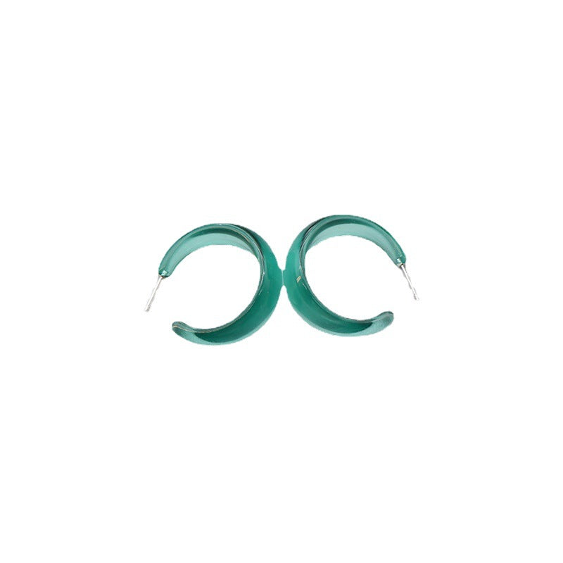 Women's Design Transparent Acrylic Ear Clip Cold Style Earrings