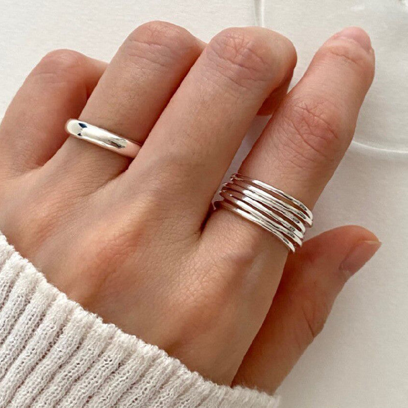 Design Niche Temperamental Cold Versatile Hand Rings