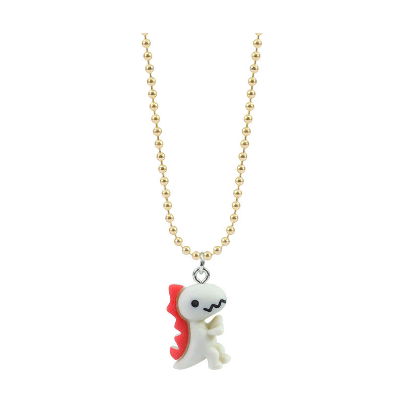 Children's Trendy Dinosaur Cartoon Doll Ornament Necklaces