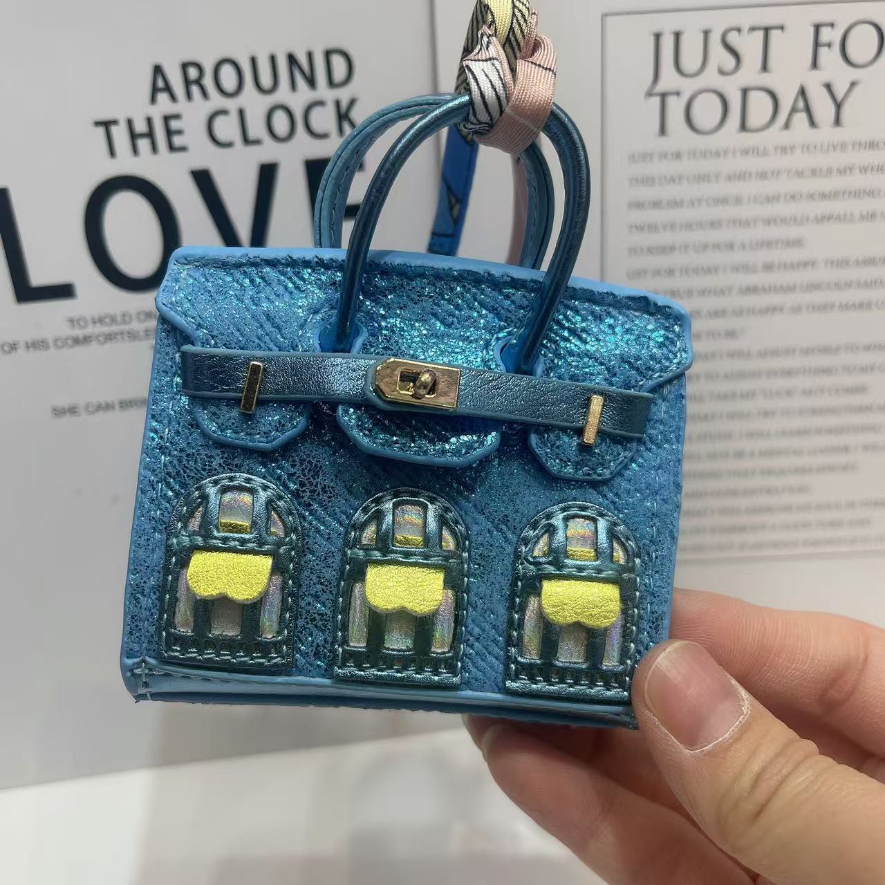 Mini Bag Window Small House Charm Hanging Ornaments