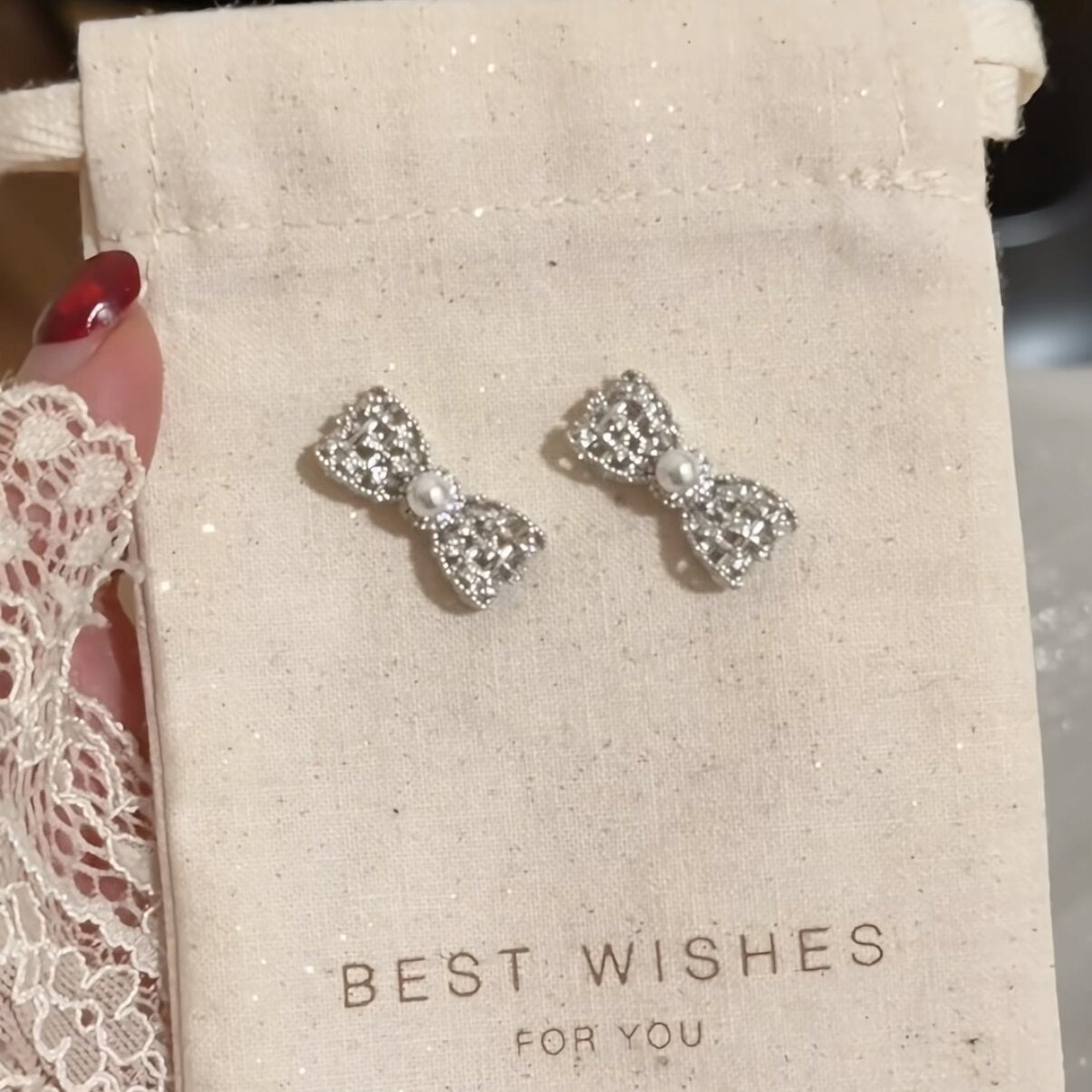 Korean Style Zircon Pearl Cold Simple Elegant Light Luxury Stud Earrings