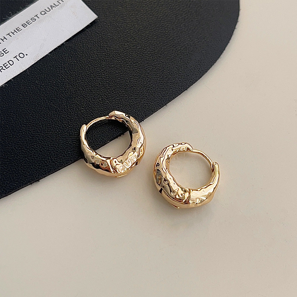 Women's High-grade Metal Simple For Light Luxury Minority Minimalist Style Earrings