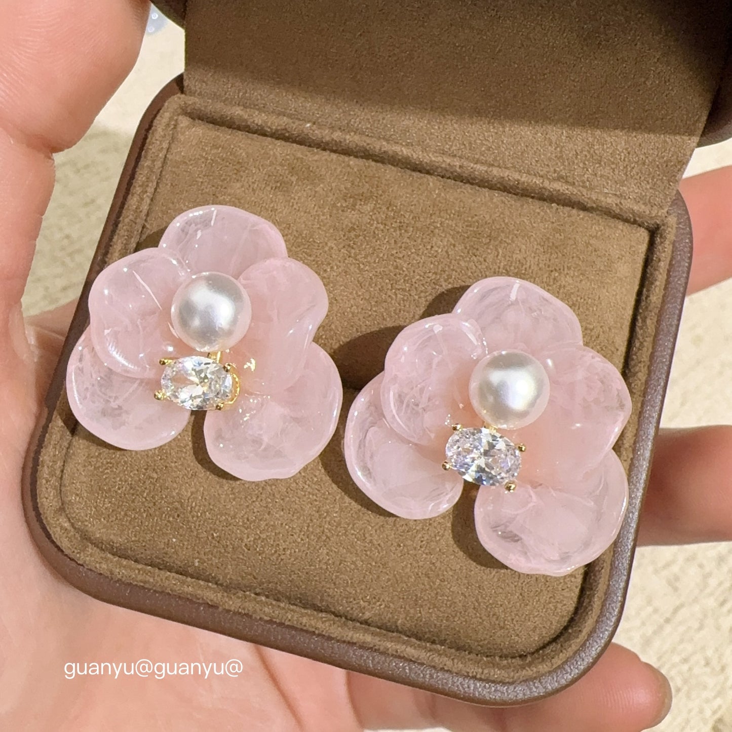 Women's Five Petal Flower For Affordable Luxury Fashion Exquisite Sweet Style Earrings