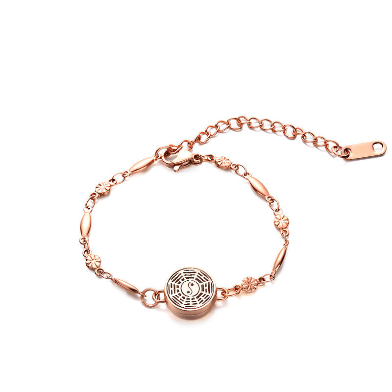 Thread Stainless Steel Hollow Perfume Titanium Bracelets