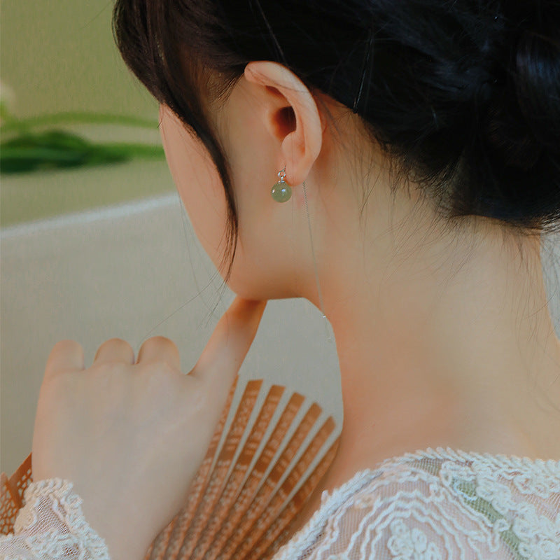 Women's Jade For Design Ancient Style Advanced Earrings
