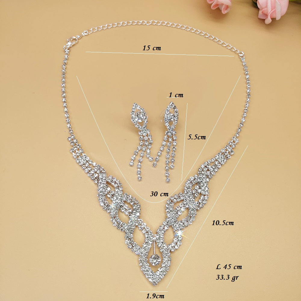 Women's Wedding Dress Bride Hollow Full Diamond Rings