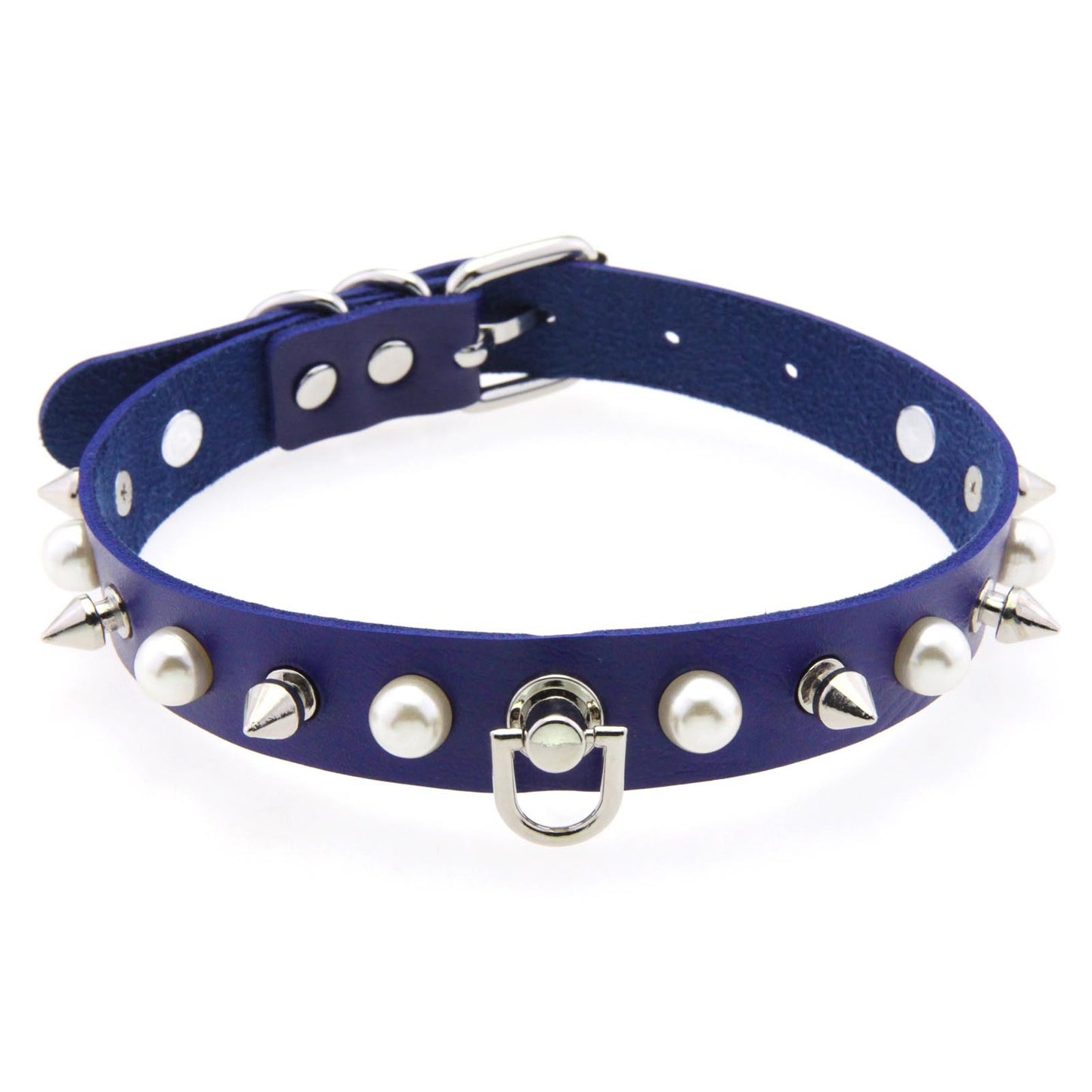 Nail Creative Imitation Pearl Rivet Buckle Clavicle Chain Sexy Collar