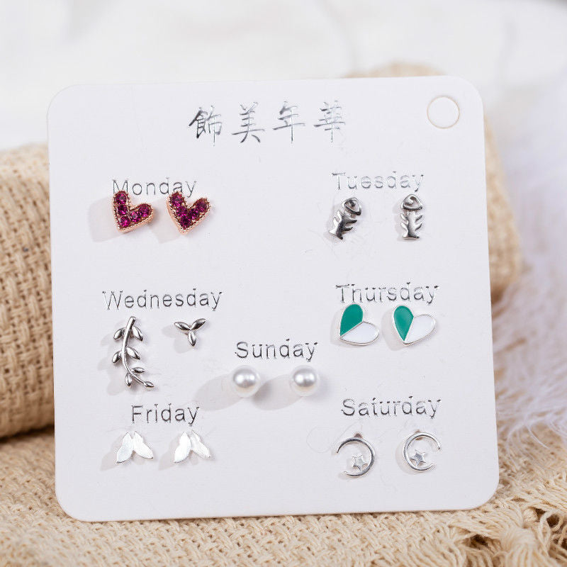 Korean Style Small Ear Female Simple Earrings