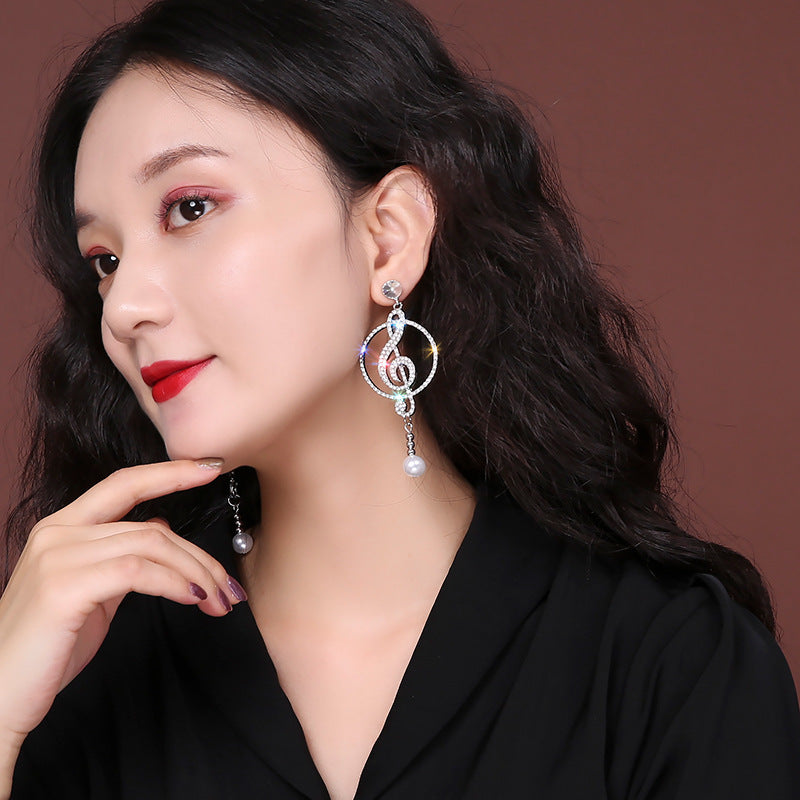 Personalized Note Eardrops Artistic Music Graceful Earrings
