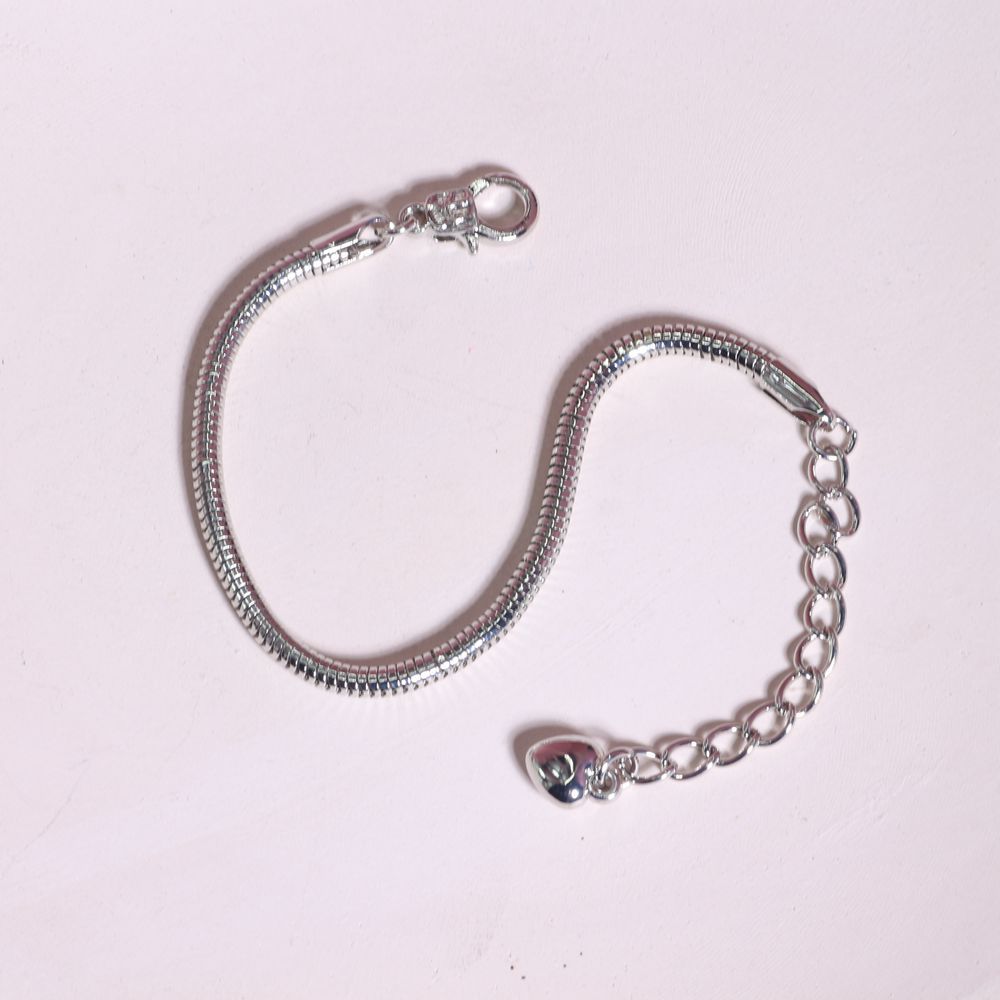 Bead Chain Snake Pure Copper Sier Bracelets
