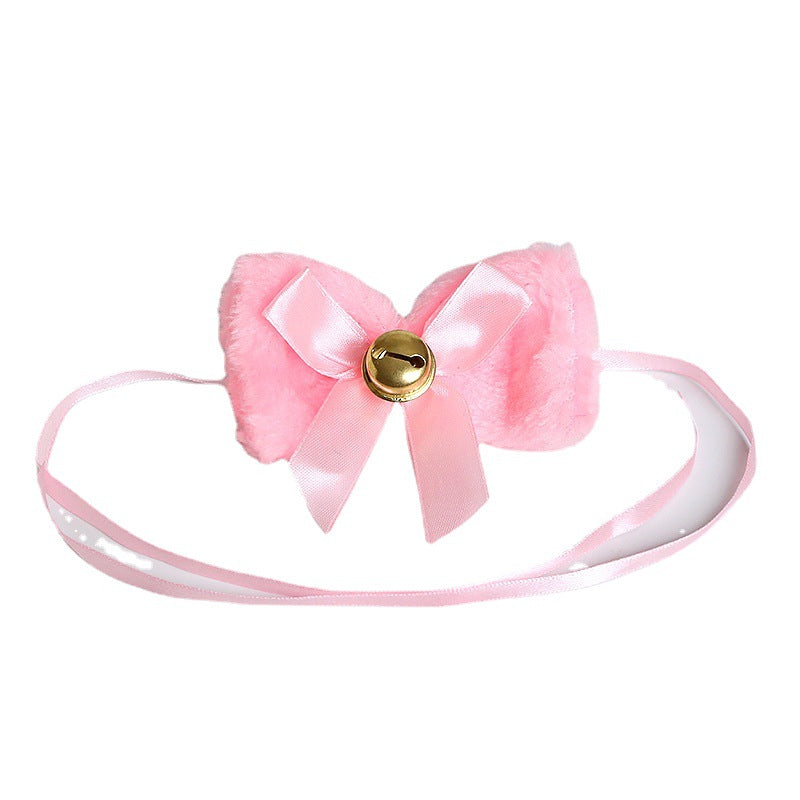 Handmade Neck Bell Props Lace Bow Collar Necklace
