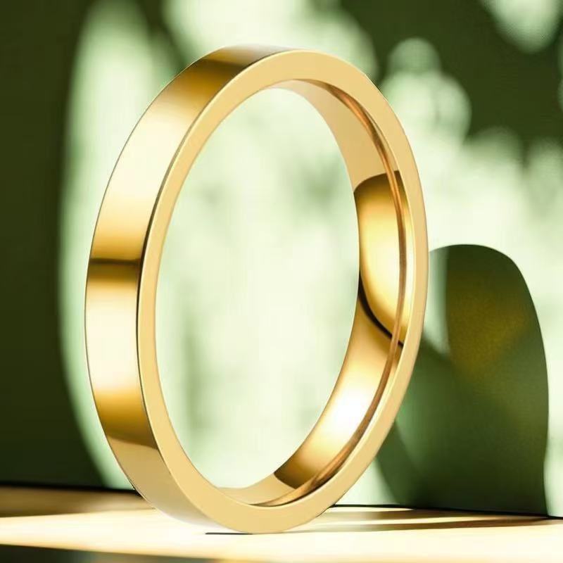 Men's Steel Personalized Trendy Cold Niche Glossy Rings