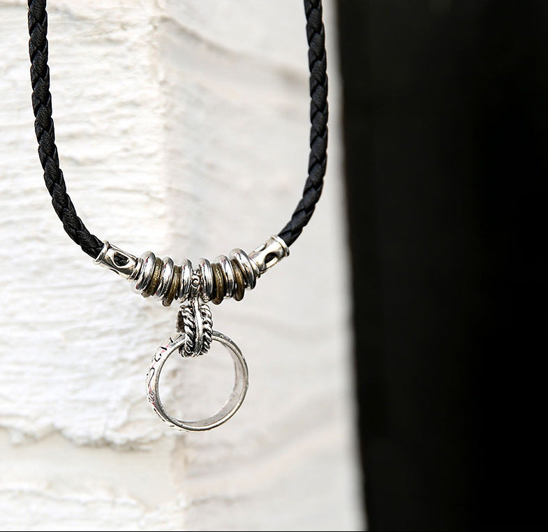 Women's & Men's Boat Anchor Retro Hipster Clavicle Chain Version Couple Necklace