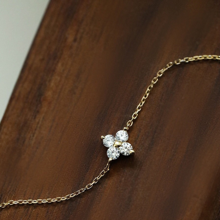 Women's Plated Sterling Thin Mini Clover Special Bracelets