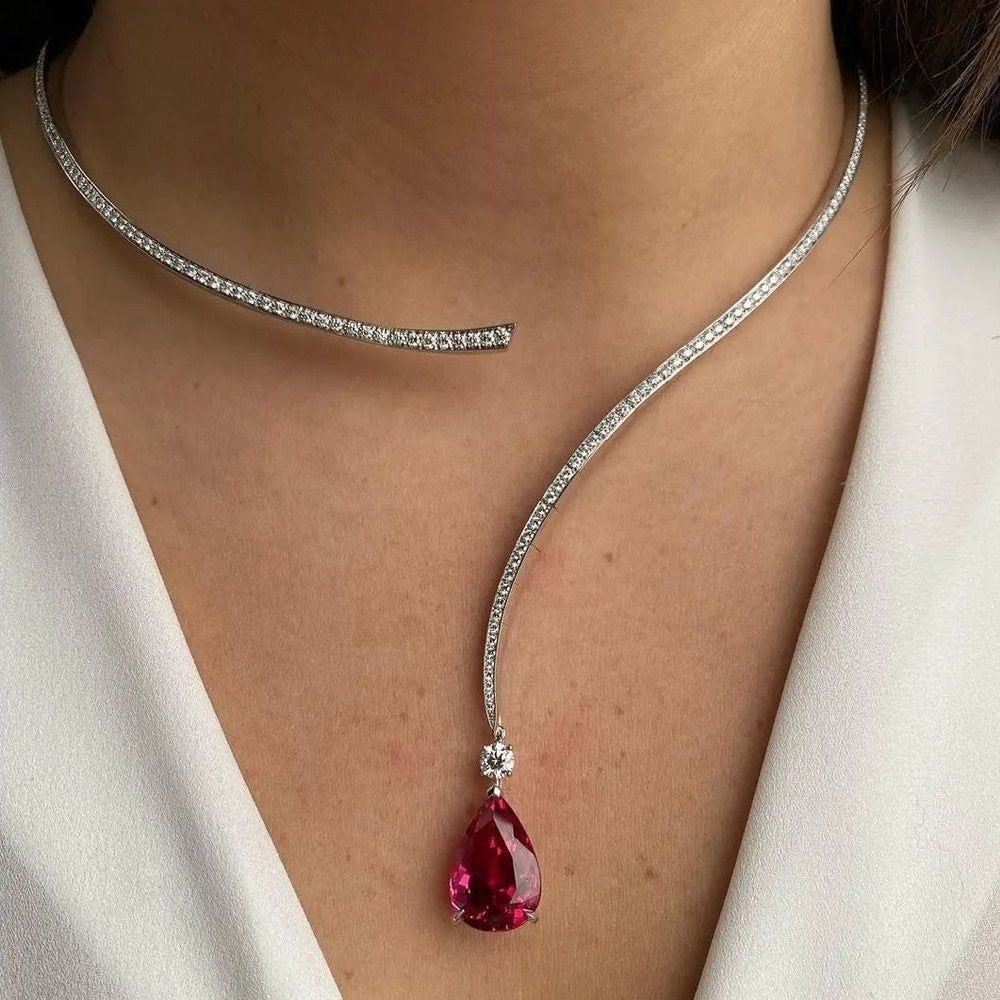 Women's Diamond Open High-grade Party Fashion Alloy Collar
