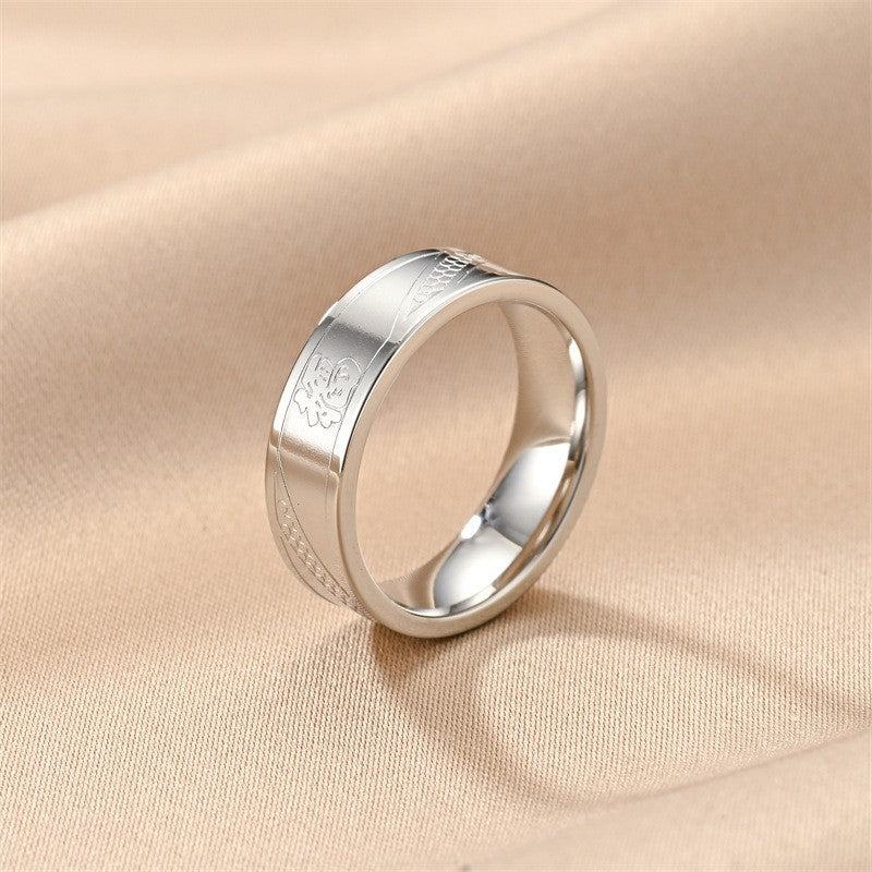 Women's Corrosion Fu Character Dot Niche Senior Rings