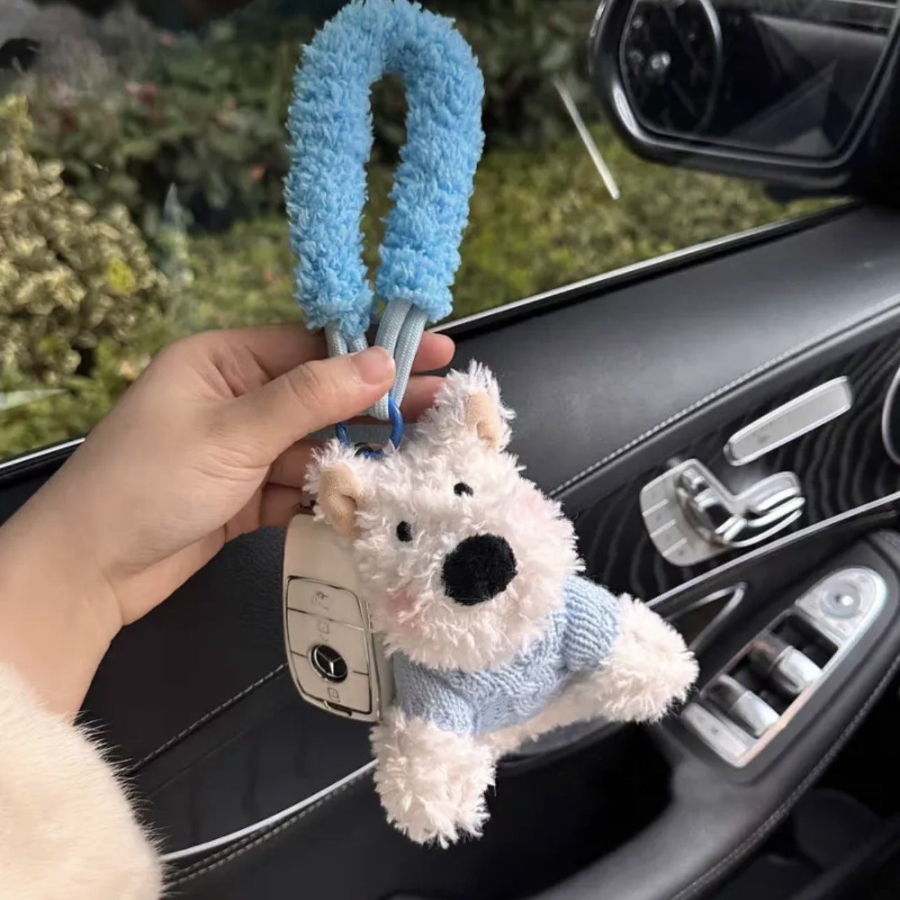 Highland Scrawled Puppy Plush Doll Backpack Cute Hanging Ornaments