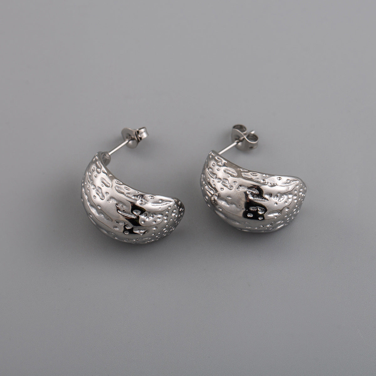 Women's Vacuum Electroplating Water Drop Ear Geometric Round Elegant Earrings