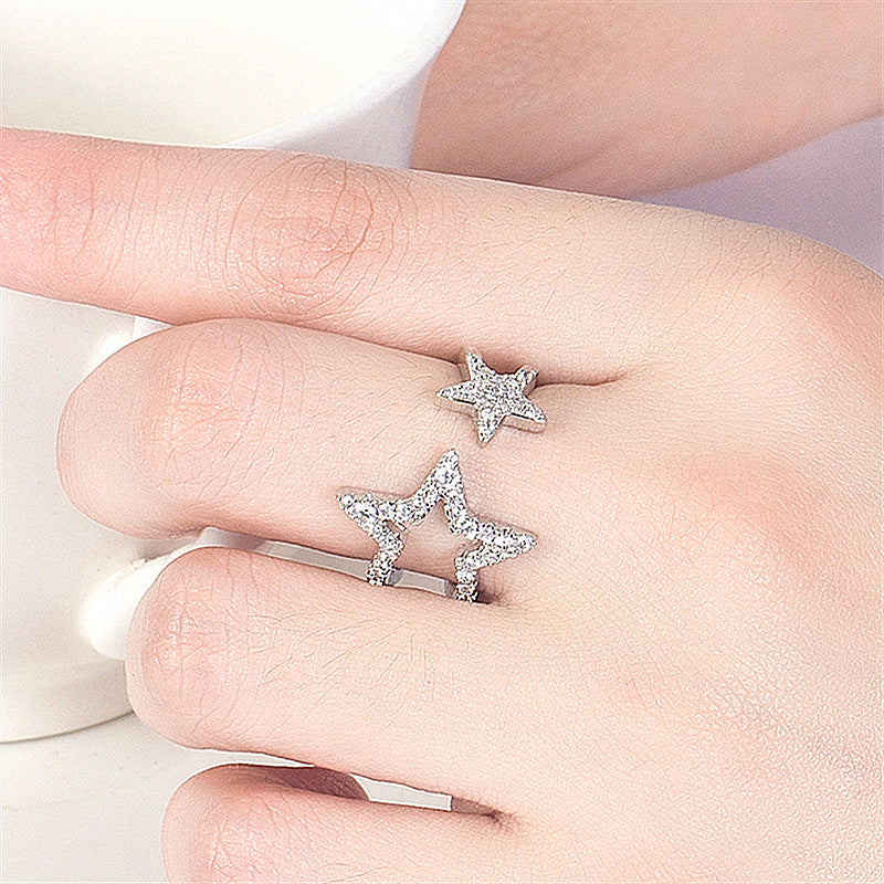 Plated Fashion Personalized Opening Hollow Popular Ring