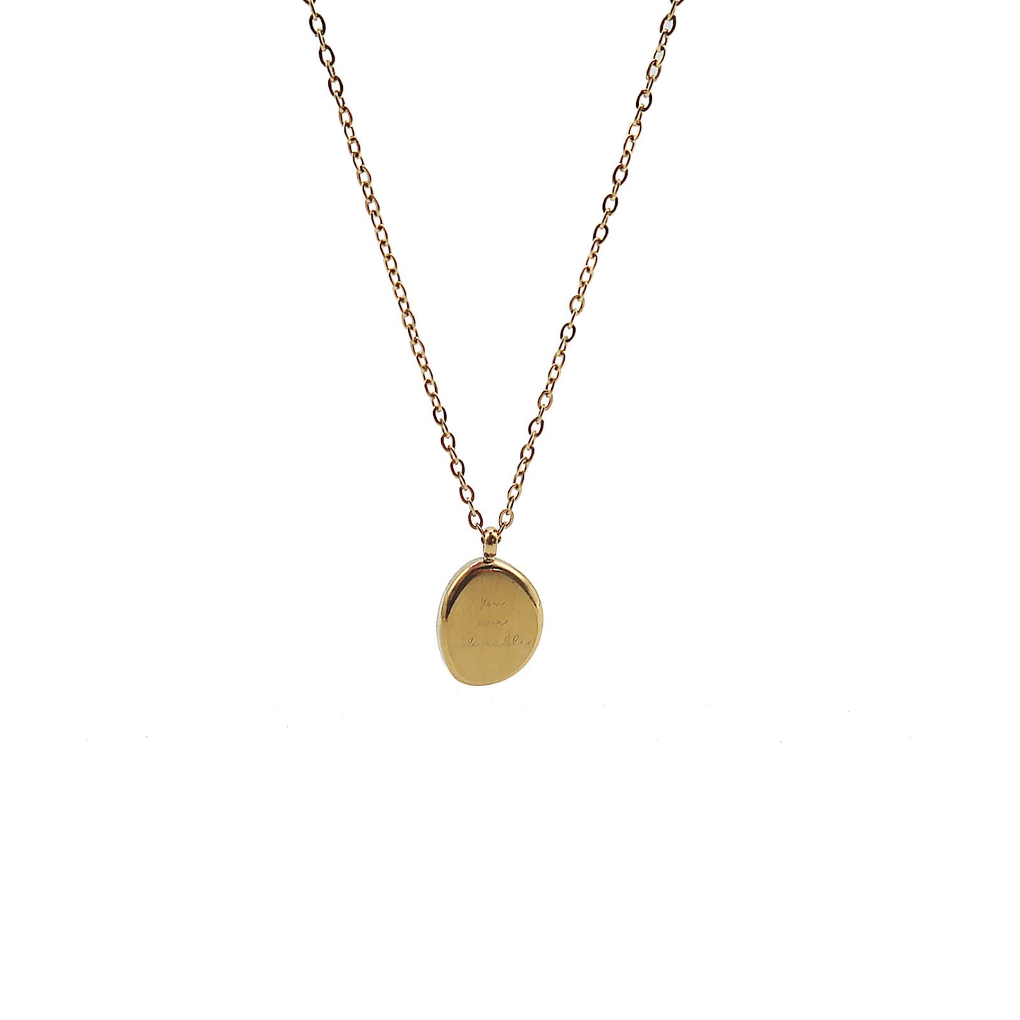 Women's Bean Titanium Steel For Summer Light Luxury Minority Round Clavicle Necklace