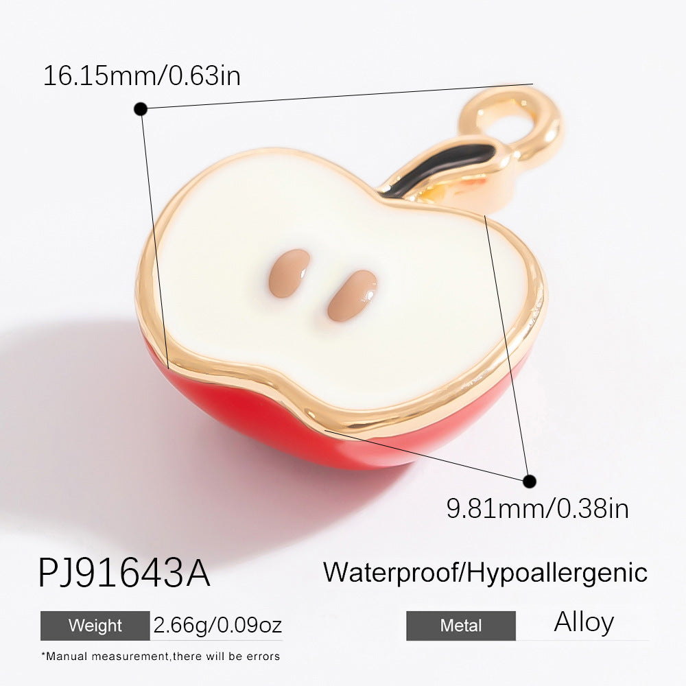 Mini Fruit Cartoon Pastoral Style Three-dimensional Jewelry Accessories