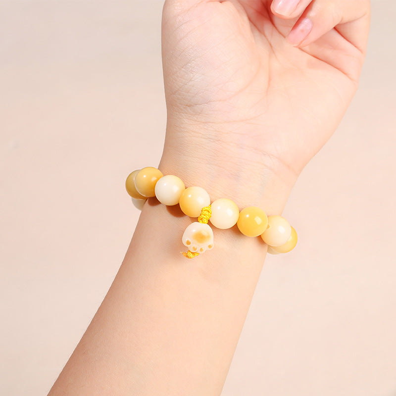 Jewelry Bodhi White Jade Bead National Bracelets