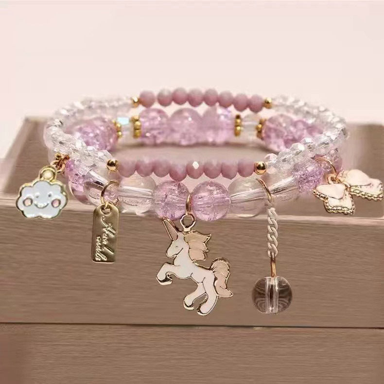 Little String Beads Crystal Female Cute Girlfriends Fashion Bracelet