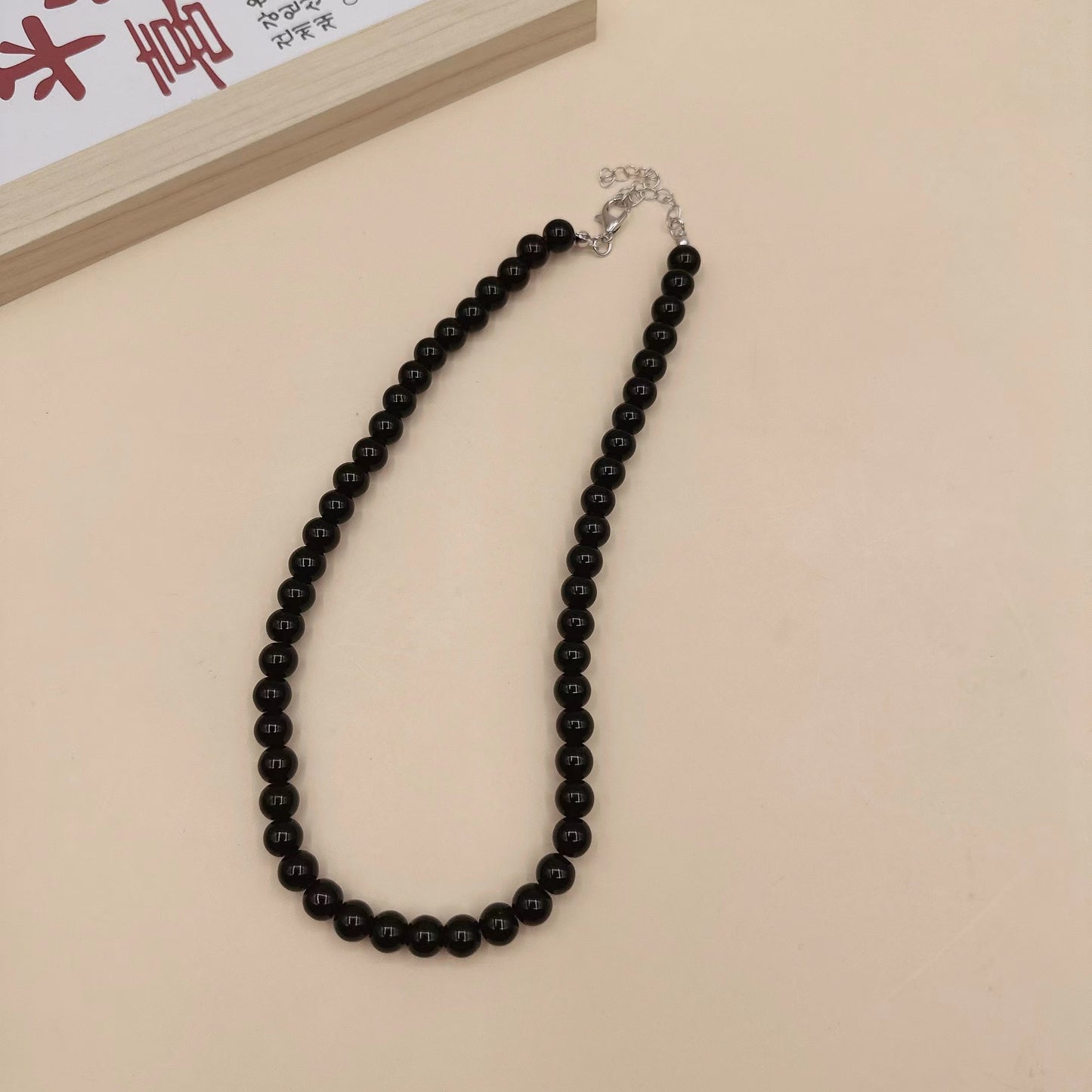 Women's & Men's Creative Round Beads Black For Dark Style Sweet Cool Fashion Necklaces