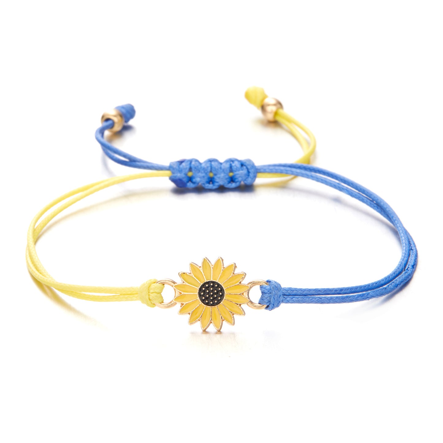 Fashion Ukraine Creative Beads Yellow Blue Bracelets