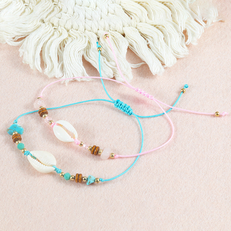 Shell Gravel Ocean Beach Design Surfing Bracelets