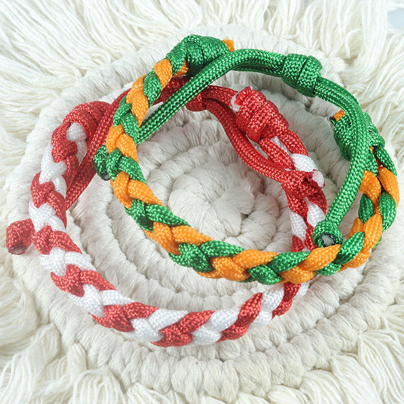 Simple Parachute Cord Carrying Strap Adjustable Bracelets