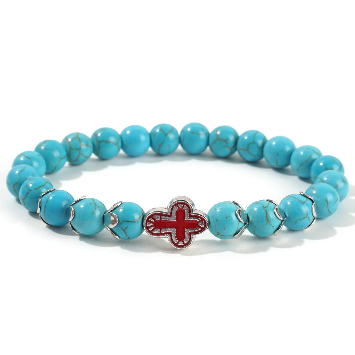 Women's Turquoise Cross Niche Design High-grade Simple Bracelets
