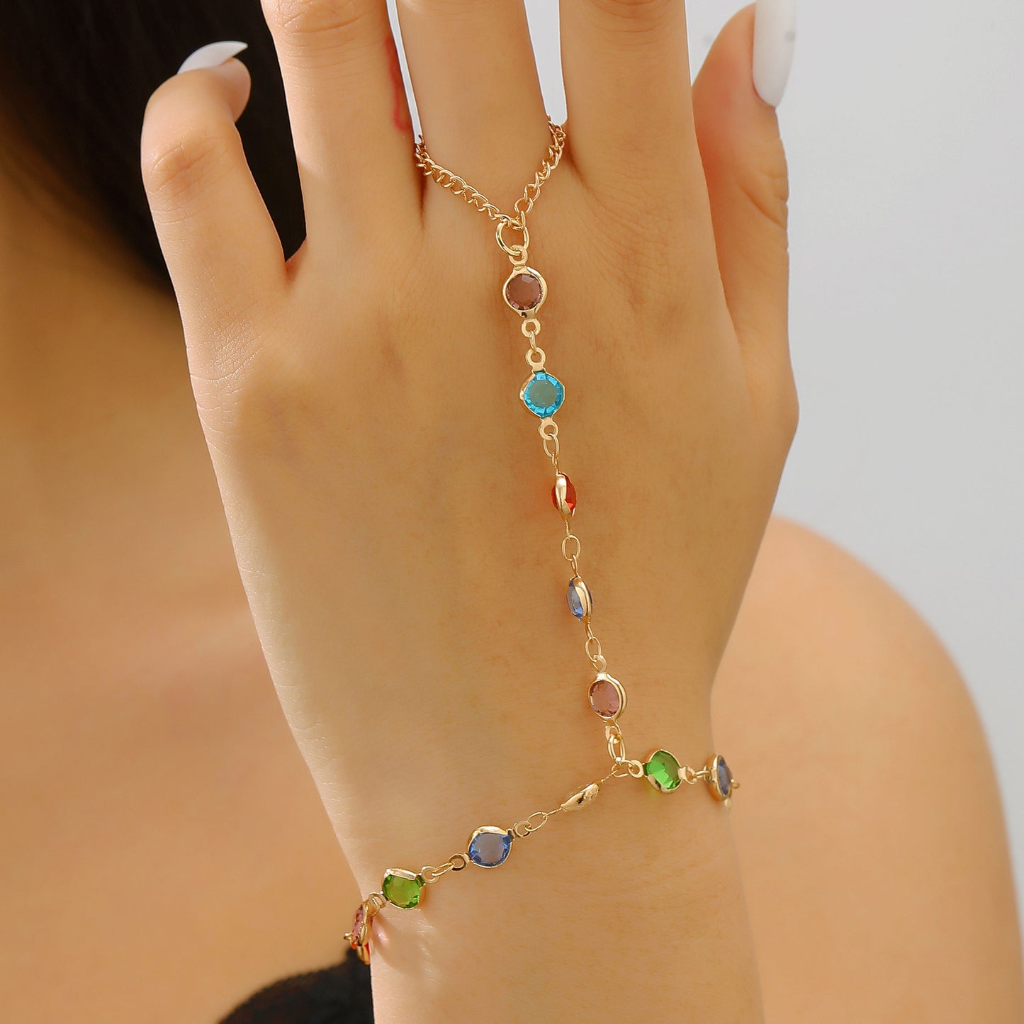 Colored Loving Heart Geometric Candy Color Glass Earrings