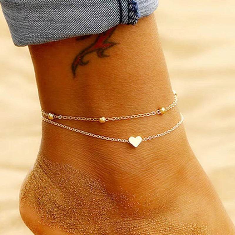 Love Personality Simplicity Beach Female Foot Anklets
