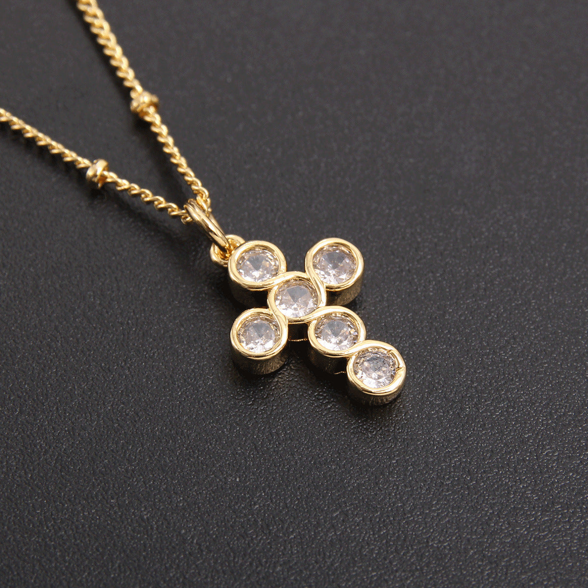 Women's & Men's Trendy Cross Zircon Artistic Retro Necklace