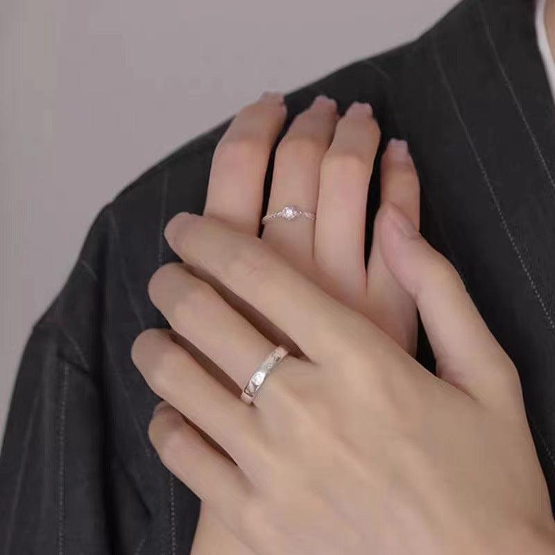 Women's & Men's Prince Rose Couple Cute Fashion High Sense Simple One Ring