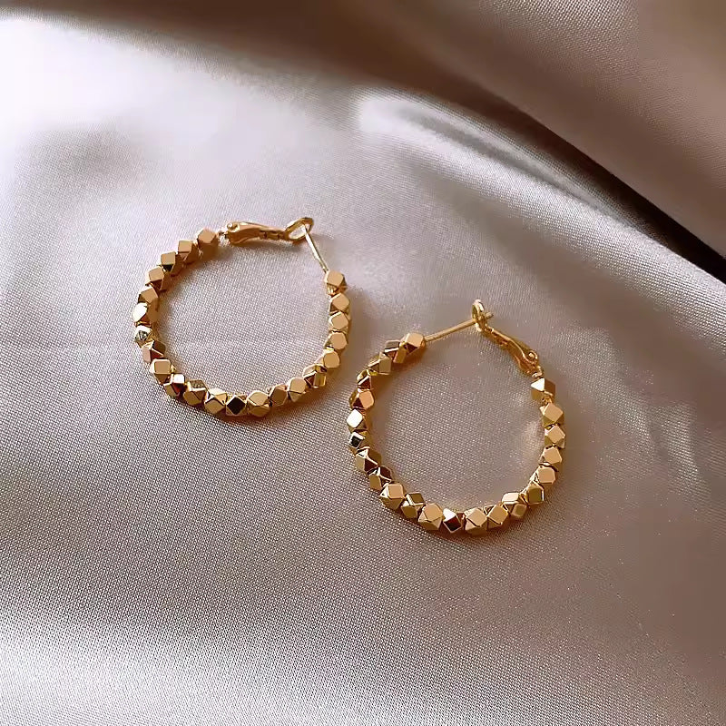 Quality Sier Korean Style Simple Light Stud Earrings