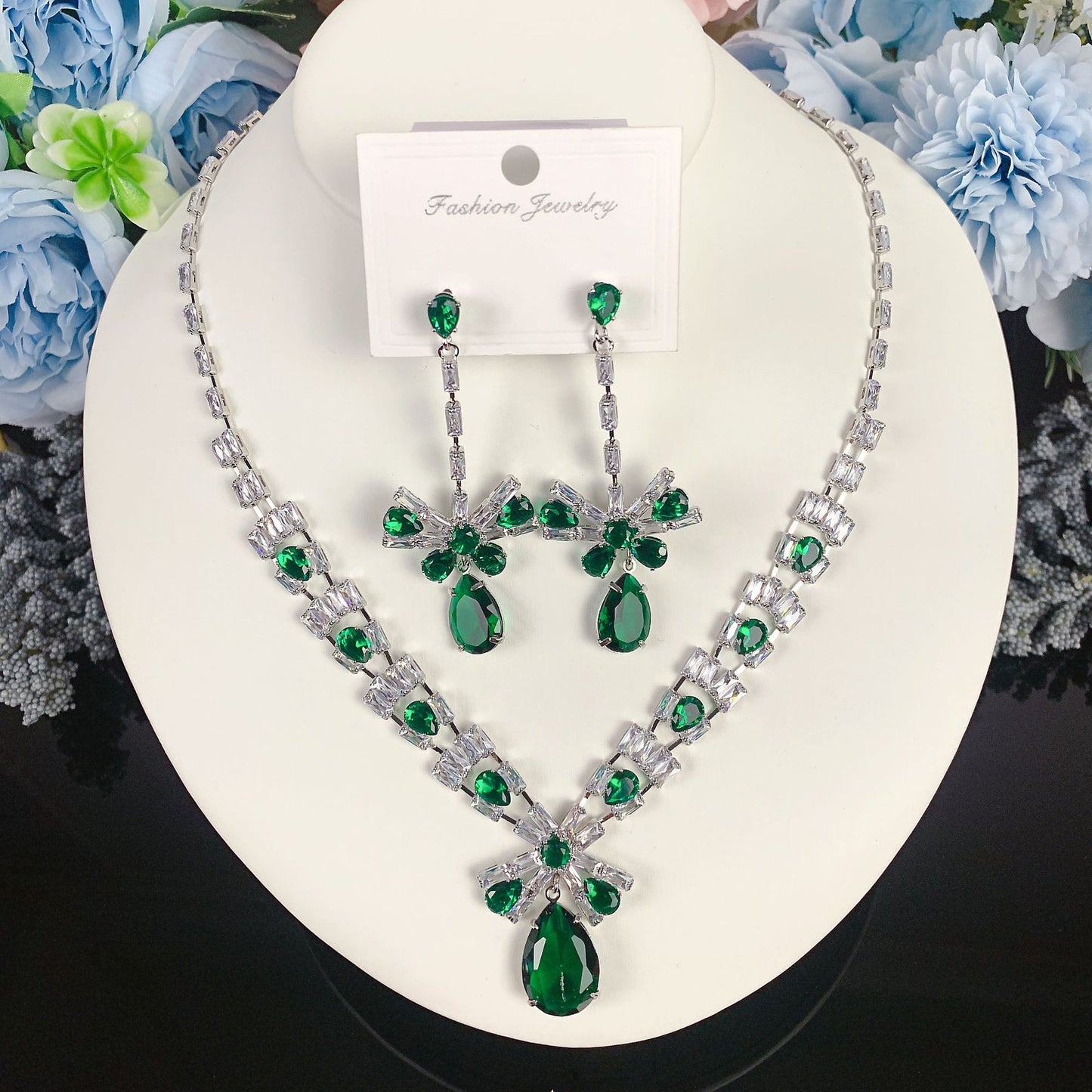 Luxury Light Elegant Zircon Bridal Classic Necklaces