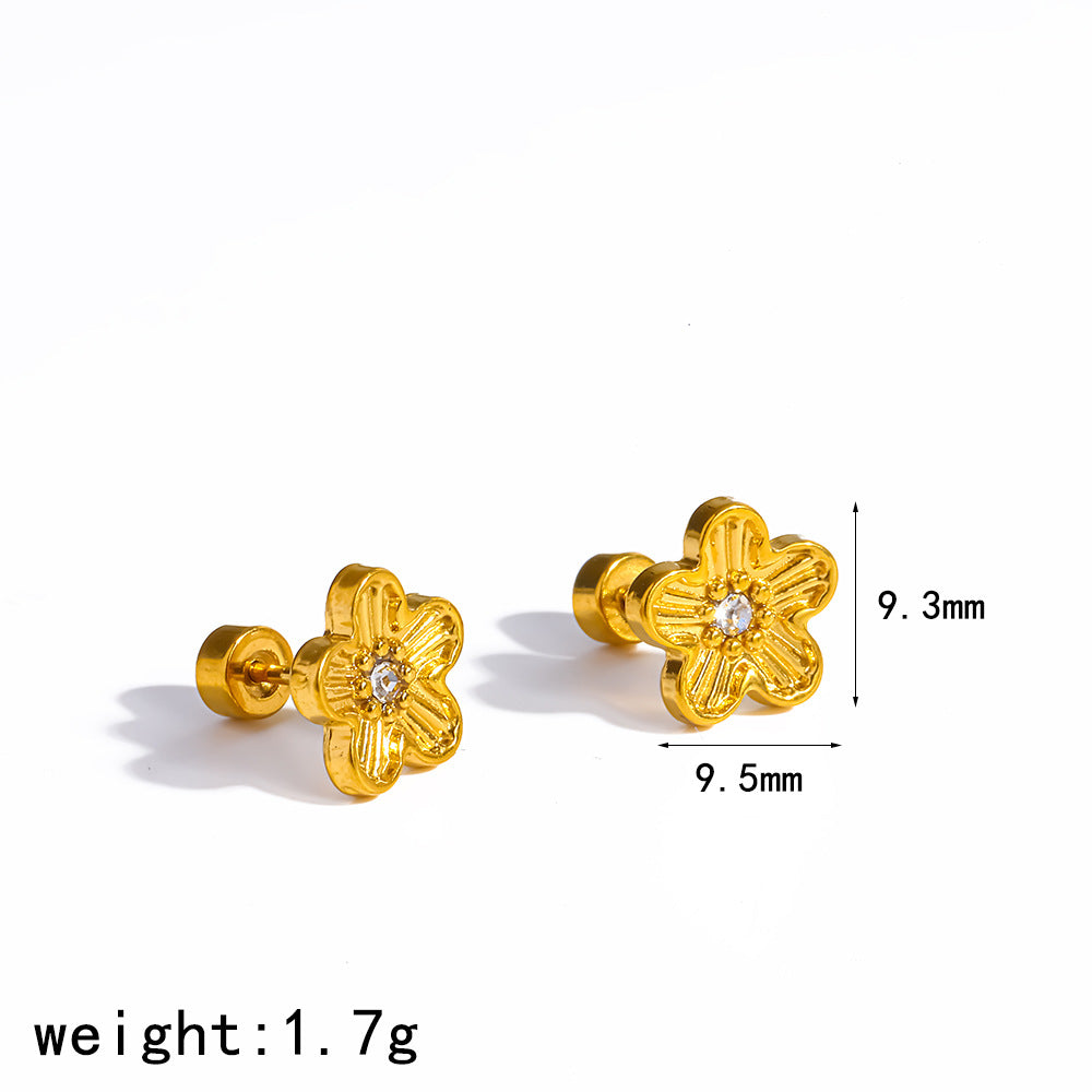 Gold Stainless Steel Female Niche Temperament Rings