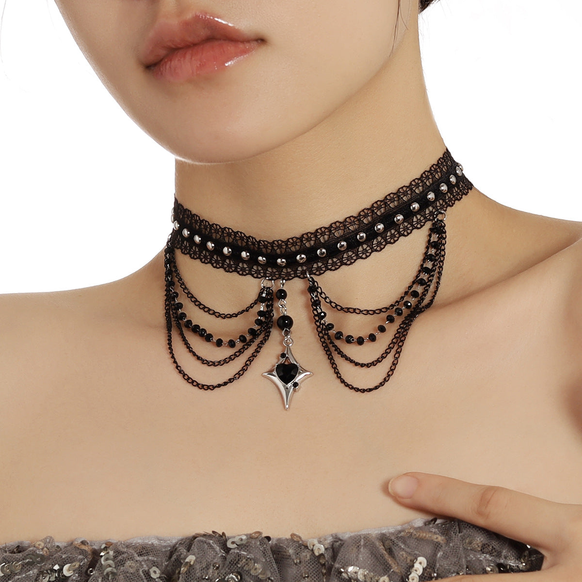 Dark Retro Gothic Lolita Unique Design Necklaces