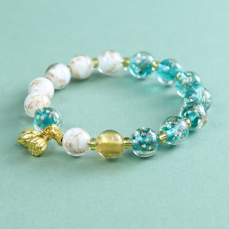 Women's Light Luxury High-grade Luminous Glaze Chinese Beaded Scenic Bracelet