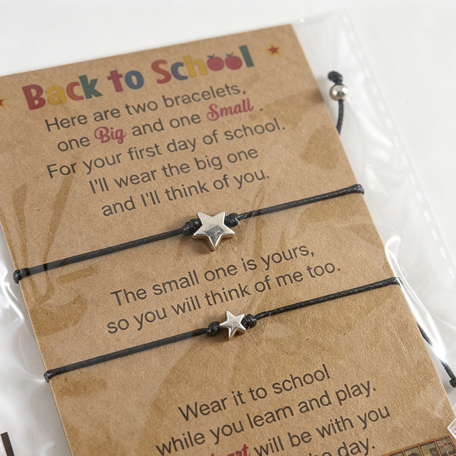 Hand-woven Stainless Steel Round Birthday Flower Name Bracelet