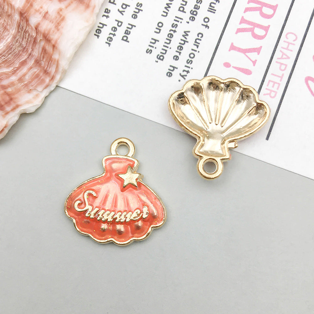 Oil Dripping Alloy Ocean Seahorse Dolphin Series Jewelry Accessories