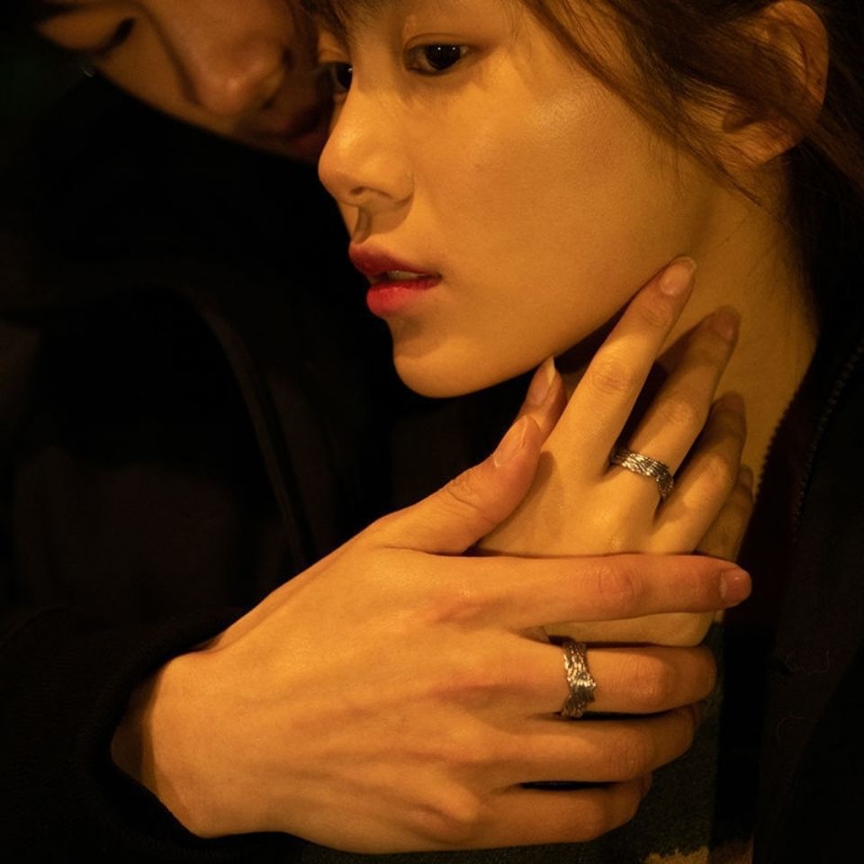 Men's Angel's Wings Fashion Retro Trend Feather Ring