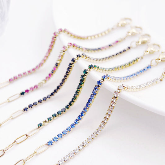 Stainless Steel Zircon Furnace Vacuum Gold-plated Bracelets