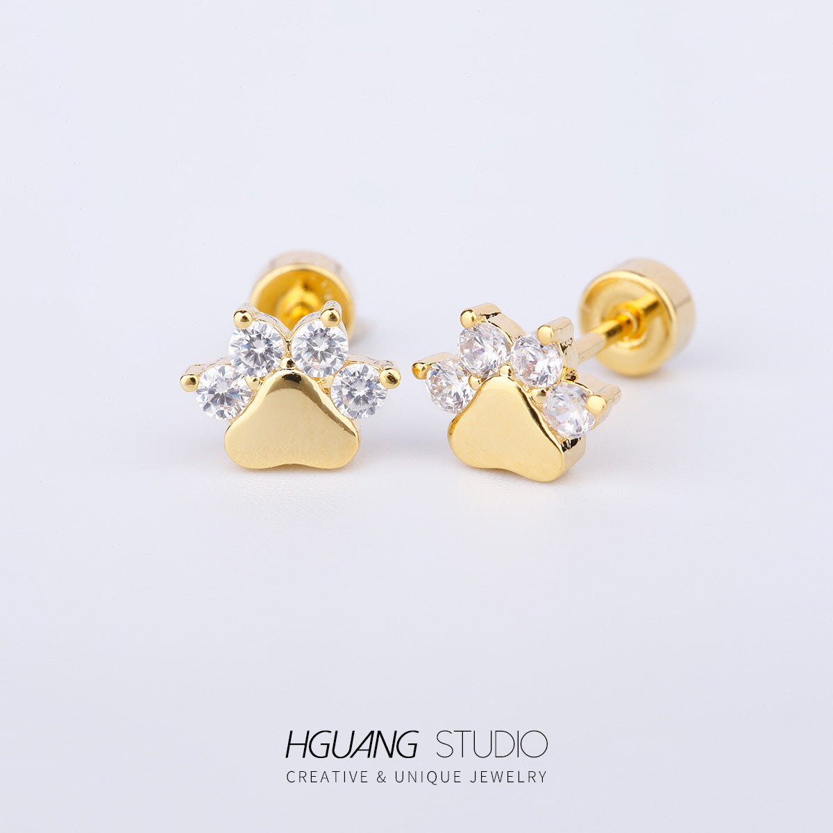 Inlaid Zirconium Ear Bone Original Design Earrings