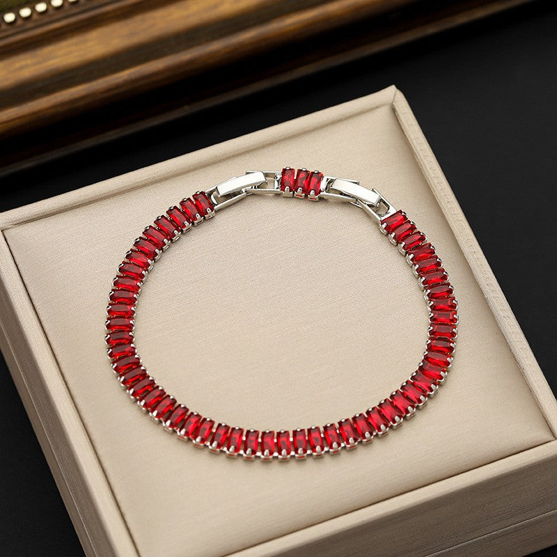 Women's & Men's Colorful Zircon Trendy Fashion Tennis Bracelets