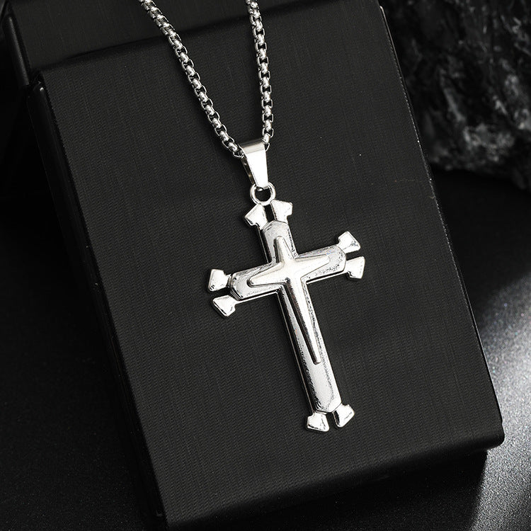 Women's & Men's Simplicity Long Gothic Vintage Stainless Steel Pendants
