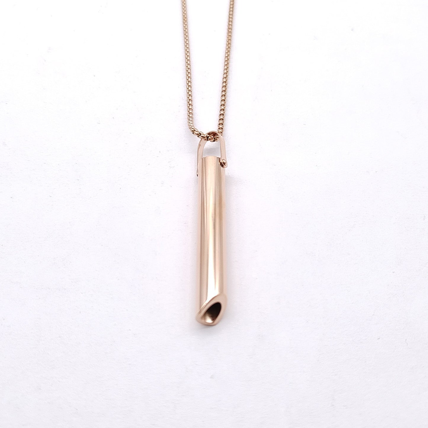Steel Decompression Whistle Meditation Adjust Breathing Necklaces