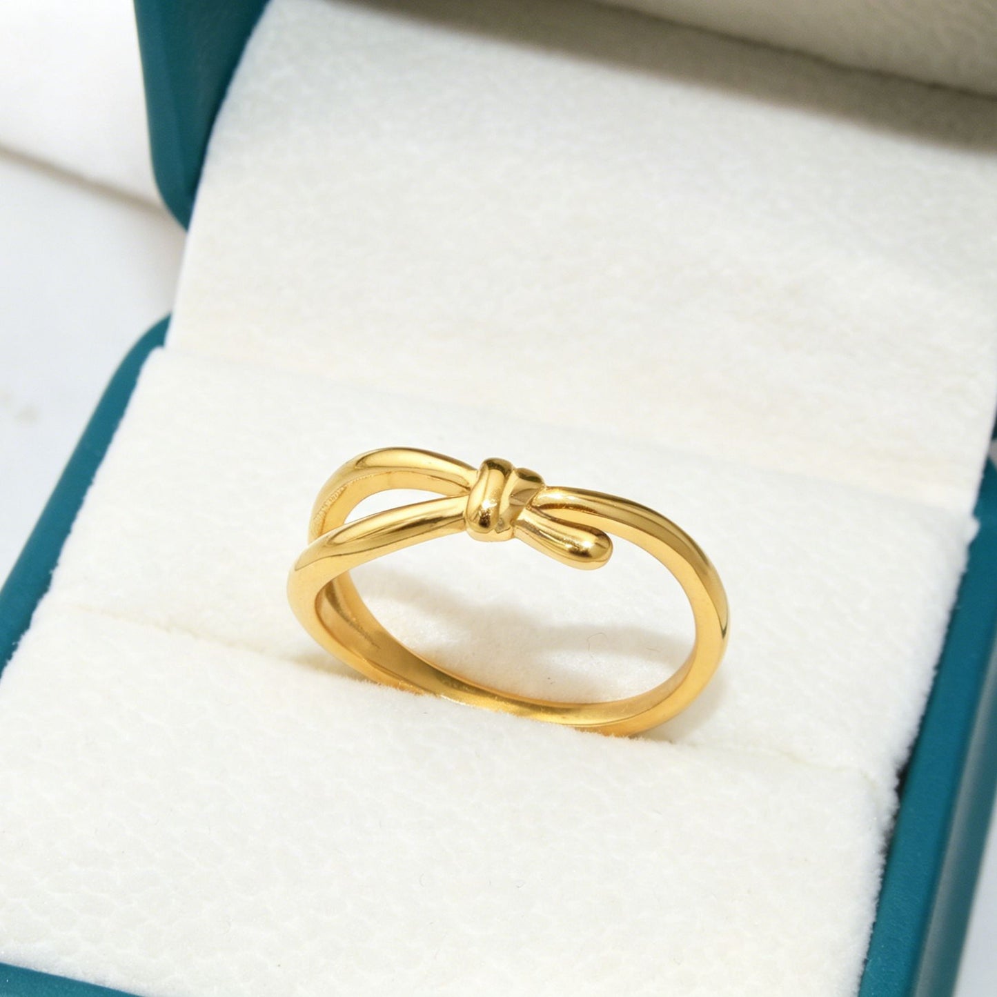 Knot Stainless Steel Little Finger Simple Ring
